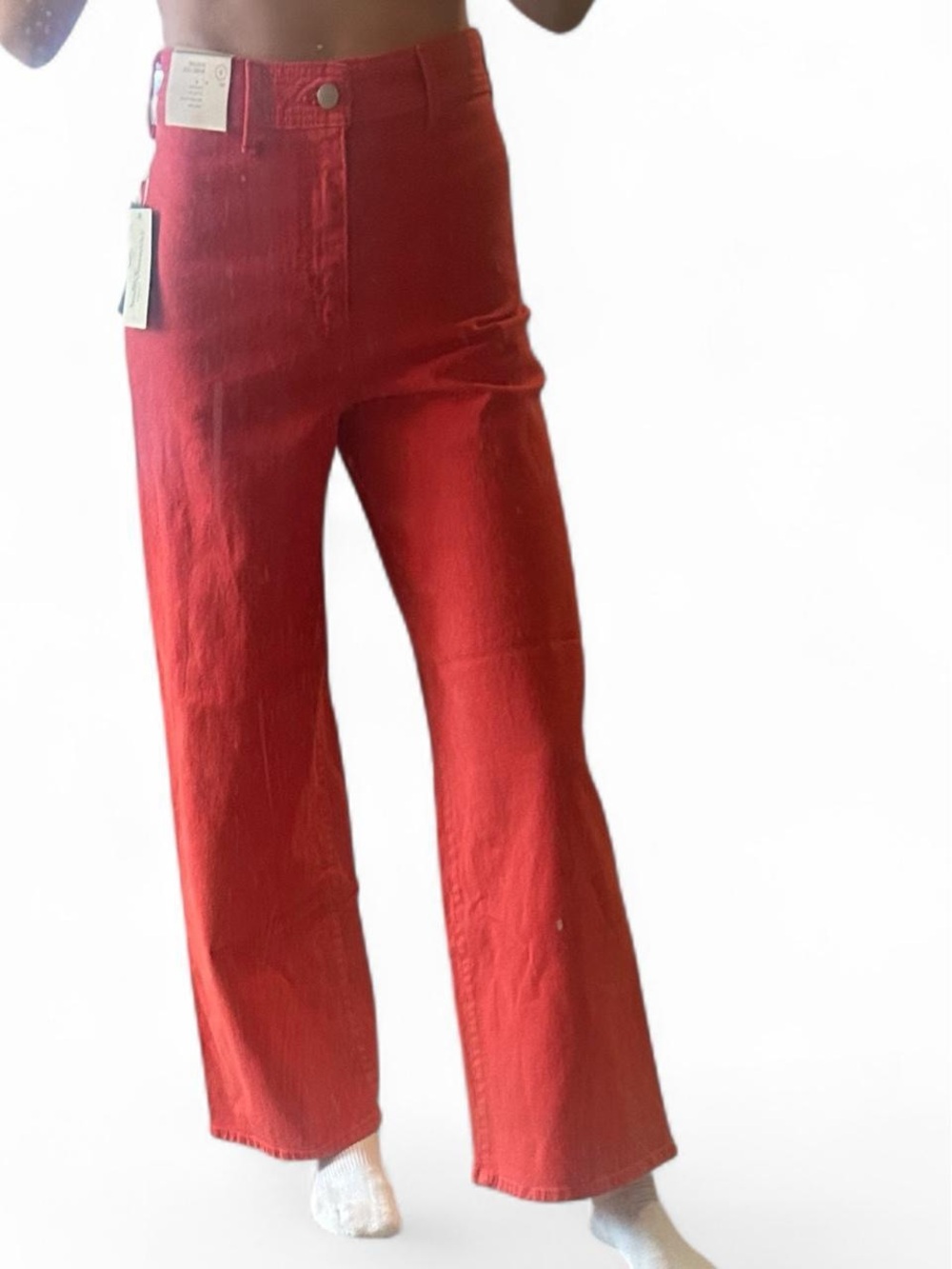 Universal Thread Red Wide Leg Flare Jeans
